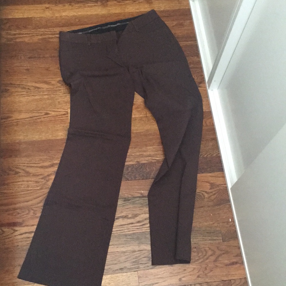 EXPRESS brown work pants boot cut 6 - Picture 2 of 10
